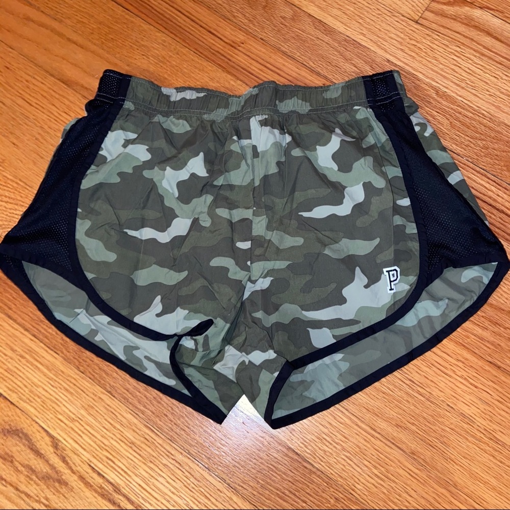 VS PINK camo sport shorts